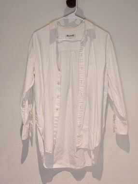Madewell Off-White Button Front Shirt